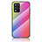 Silicone Frame Mirror Rainbow Gradient Case Cover LS2 for Realme Q3 5G