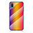 Silicone Frame Mirror Rainbow Gradient Case Cover LS2 for Samsung Galaxy A02