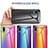 Silicone Frame Mirror Rainbow Gradient Case Cover LS2 for Samsung Galaxy A02