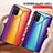 Silicone Frame Mirror Rainbow Gradient Case Cover LS2 for Samsung Galaxy A02s