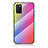 Silicone Frame Mirror Rainbow Gradient Case Cover LS2 for Samsung Galaxy A02s Pink