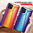 Silicone Frame Mirror Rainbow Gradient Case Cover LS2 for Samsung Galaxy A03