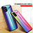Silicone Frame Mirror Rainbow Gradient Case Cover LS2 for Samsung Galaxy A03
