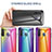 Silicone Frame Mirror Rainbow Gradient Case Cover LS2 for Samsung Galaxy A21 European
