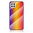 Silicone Frame Mirror Rainbow Gradient Case Cover LS2 for Samsung Galaxy A22 4G