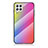 Silicone Frame Mirror Rainbow Gradient Case Cover LS2 for Samsung Galaxy A22 4G