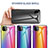 Silicone Frame Mirror Rainbow Gradient Case Cover LS2 for Samsung Galaxy A22 5G