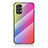 Silicone Frame Mirror Rainbow Gradient Case Cover LS2 for Samsung Galaxy A23 4G