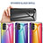 Silicone Frame Mirror Rainbow Gradient Case Cover LS2 for Samsung Galaxy A23 4G