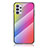 Silicone Frame Mirror Rainbow Gradient Case Cover LS2 for Samsung Galaxy A32 4G