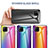 Silicone Frame Mirror Rainbow Gradient Case Cover LS2 for Samsung Galaxy A42 5G