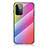 Silicone Frame Mirror Rainbow Gradient Case Cover LS2 for Samsung Galaxy A72 4G