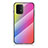 Silicone Frame Mirror Rainbow Gradient Case Cover LS2 for Samsung Galaxy A91