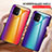 Silicone Frame Mirror Rainbow Gradient Case Cover LS2 for Samsung Galaxy A91