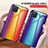 Silicone Frame Mirror Rainbow Gradient Case Cover LS2 for Samsung Galaxy F12