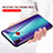 Silicone Frame Mirror Rainbow Gradient Case Cover LS2 for Samsung Galaxy M01s