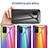 Silicone Frame Mirror Rainbow Gradient Case Cover LS2 for Samsung Galaxy M02s