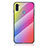 Silicone Frame Mirror Rainbow Gradient Case Cover LS2 for Samsung Galaxy M11