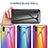 Silicone Frame Mirror Rainbow Gradient Case Cover LS2 for Samsung Galaxy M11