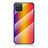 Silicone Frame Mirror Rainbow Gradient Case Cover LS2 for Samsung Galaxy M12