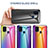 Silicone Frame Mirror Rainbow Gradient Case Cover LS2 for Samsung Galaxy M31