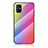 Silicone Frame Mirror Rainbow Gradient Case Cover LS2 for Samsung Galaxy M31s