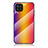 Silicone Frame Mirror Rainbow Gradient Case Cover LS2 for Samsung Galaxy M32 4G