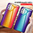 Silicone Frame Mirror Rainbow Gradient Case Cover LS2 for Samsung Galaxy M52 5G