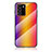 Silicone Frame Mirror Rainbow Gradient Case Cover LS2 for Samsung Galaxy Note 20 Ultra 5G Orange