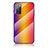 Silicone Frame Mirror Rainbow Gradient Case Cover LS2 for Samsung Galaxy S20 FE (2022) 5G