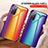 Silicone Frame Mirror Rainbow Gradient Case Cover LS2 for Samsung Galaxy S20 FE (2022) 5G