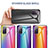 Silicone Frame Mirror Rainbow Gradient Case Cover LS2 for Samsung Galaxy S20 FE (2022) 5G