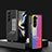 Silicone Frame Mirror Rainbow Gradient Case Cover LS2 for Samsung Galaxy Z Fold5 5G