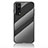 Silicone Frame Mirror Rainbow Gradient Case Cover LS2 for Vivo iQOO Z3 5G Black