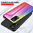 Silicone Frame Mirror Rainbow Gradient Case Cover LS2 for Vivo V21 5G