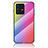 Silicone Frame Mirror Rainbow Gradient Case Cover LS2 for Vivo V23 5G