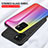 Silicone Frame Mirror Rainbow Gradient Case Cover LS2 for Vivo V23e 5G