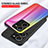 Silicone Frame Mirror Rainbow Gradient Case Cover LS2 for Vivo V25 5G
