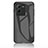 Silicone Frame Mirror Rainbow Gradient Case Cover LS2 for Vivo V25 Pro 5G Black