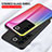 Silicone Frame Mirror Rainbow Gradient Case Cover LS2 for Vivo V27 5G