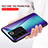 Silicone Frame Mirror Rainbow Gradient Case Cover LS2 for Vivo V27 5G