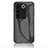 Silicone Frame Mirror Rainbow Gradient Case Cover LS2 for Vivo V27 5G Black