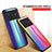 Silicone Frame Mirror Rainbow Gradient Case Cover LS2 for Vivo X Note