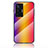 Silicone Frame Mirror Rainbow Gradient Case Cover LS2 for Vivo X70 Pro 5G