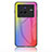 Silicone Frame Mirror Rainbow Gradient Case Cover LS2 for Vivo X80 5G