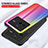 Silicone Frame Mirror Rainbow Gradient Case Cover LS2 for Vivo X80 5G