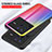 Silicone Frame Mirror Rainbow Gradient Case Cover LS2 for Vivo X80 Pro 5G