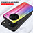 Silicone Frame Mirror Rainbow Gradient Case Cover LS2 for Vivo X90 5G