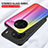 Silicone Frame Mirror Rainbow Gradient Case Cover LS2 for Vivo X90 Pro+ Plus 5G