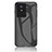 Silicone Frame Mirror Rainbow Gradient Case Cover LS2 for Vivo Y02 Black